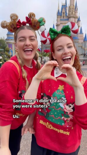 Emma Watkins Instagram - We know we may not look similar but we both have the same happiness at Disney 🫶🏽🫶🏽 #disneysisters