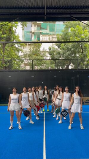 Fitrie Rachmadhina Instagram - PADEL DISCO LADIES WARRIOR

PS:  There’s always that one member who either didn’t read the group chat or showed up late.🤷🏻‍♀️
