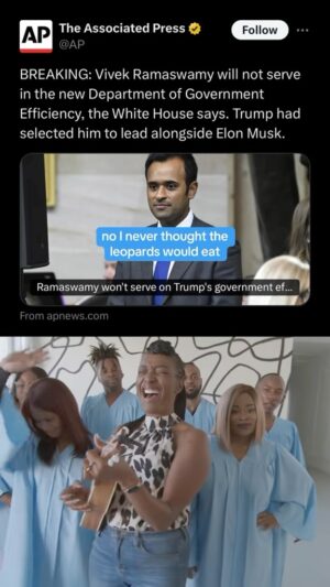 Franchesca Ramsey Instagram - Vivek Ramaswamy never thought….#leopards feat. @donlemonofficial