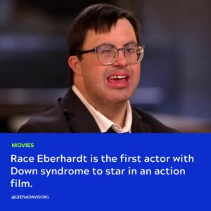 Geena Davis Instagram - If you can see it, you can be it! Actor Race Eberhardt stars in “Strait Undercover,” an action film about a government agent exposing corrupt forces trying to put a small town farmer out of business. In speaking with @today, the film’s director Ben Gonyo shared he made the decision not to mention Eberhardt’s disability in the film.

“What we see traditionally in films is that the characters on screen are forced to identify with their disability, almost as the reason they’re on screen,” he said. “I feel like that’s a way that it used to be done, and we want to look forward and do it in a new way.” 👏 

#StraitUndercover #seeitbeit