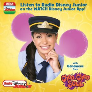 Genevieve Goings Instagram - #worldradioday is today, and I wanted to celebrate my days at #radiodisney when I had my own "Radio Disney Junior!" Show! I had a blast and made so many friends and memories! Time flies when you're having fun! Check out that last slide and who I got to share a wall with at the Disney Building! 🤩 ❤️🎶🚂