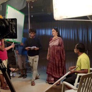 Gracy Singh Instagram - Clouds come floating into my life, no longer to carry rain or usher storm, but to add color to my sunset sky. ...
#newlocation #SantoshiMaa #behindthescenes #tvseries