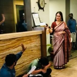 Gracy Singh Instagram - Clouds come floating into my life, no longer to carry rain or usher storm, but to add color to my sunset sky. ...
#newlocation #SantoshiMaa #behindthescenes #tvseries