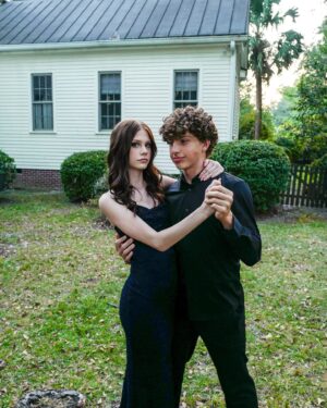 Gray Benko Instagram - Personal post because I need this one to live in the feed 🥹❤️ My baby girl went to her very first homecoming dance over the weekend and I just can’t believe how beautiful and grown up she is becoming.  It happens so fast, guys 😭 Farris did my makeup for a Halloween party and then got herself all dolled up for homecoming in the same night. I kind of love that I will forever be randomly dressed as a cat in her first homecoming photos.