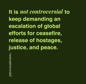 Haley Webb Instagram - @not_controversial_ 🕊️📢

Artwork by @tiril.valeur 🫶🏼

#neveragain is happening again 💔
#stopthewaronchildren 
#ourchildren 
#humanityfirst