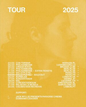 Hania Rani Instagram - The ‘Ensemble’ tour or, as I call it myself, ‘the ultimate Ghosts tour’ is coming in early spring 2025. These are not only the last shows for a while but actually the most conceptually exciting tour as I am trying to perform for the first time the full album - as it goes - arranged for the large ensemble including a serious collection of artistic personalities. 
Moreover I’m delighted to announce very special artists and dear friends of mine who will open shows in Brussels, Berlin, Paris, London and Luzern: @jackwylliemusic Jack Wyllie (Portico Quartet) presenting his project ‘Paradise Cinema’ and @dobrawaczocher Dobrawa Czocher introducing a new solo material. 

Some extra tickets were released for one of the Berlin shows as well :) 

Tickets and info: haniarani.com
I’m really looking forward!