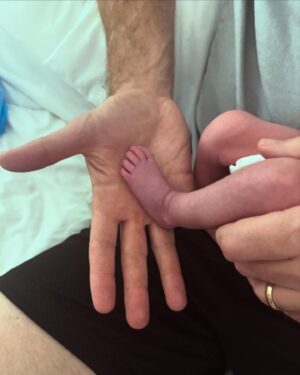 Harriet Dyer Instagram - Welcoming little Mabel. 
We love her so much and we’re all very grateful. 
2/2/2025 💝