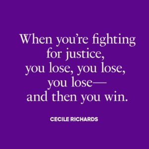 Hillary Clinton Instagram - I was honored to speak at a celebration of Cecile Richards’ life today. Cecile knew there is no finish line in the march for justice. There are no permanent victories in politics—no moment when you sit back and say, “Well, that’s it, we won! It’s over!” Because there is always more work to be done—both to move us forward and to stop us from being moved backward.

It hurts to think Cecile won’t be with us to see the day we restore reproductive rights across America. Or finally unionize hotel workers in New Orleans. Or even elect the first woman president.

But because of her, those days will eventually come. 

In recent years, Cecile had started wearing friendship bracelets with meaningful messages. One, which she wore every day, read: “Keep going.”

She knew, as I know: It is not always easy to keep going.

I know there were lots of times when Cecile just wanted to get in bed and pull the covers up over her head. Or tune out the news and spend a couple months doing nothing but reading mystery novels or making pies. But she never did.

Instead, after every win, she kept going.

After every loss, she kept going.

Even being diagnosed with brain cancer did not stop her. She co-founded a new organization, @AbortioninAmerica, to share the stories of people impacted by abortion bans. She traveled to Louisiana on the weekends to meet with women who had been denied essential health care, then fly back to New York for another week of grueling treatment, making calls from the hospital.

Just a couple weeks ago, she was hard at work again, planning to bring together hundreds of storytellers, journalists, and advocates next month in Austin. She wanted to make sure that gathering happened, whether or not she could be there.

Scripture tells us: “Weeping may endure for a night, but joy comes in the morning.”

Or, as Cecile said: “When you’re fighting for justice, you lose, you lose, you lose—and then you win.”

So what choice is there but to keep going?

When you’re discouraged, keep going.

When things are hard, keep going.

When you get knocked down, get back up and keep going. 

One thing I’m absolutely sure about is that Cecile wanted us to keep going. 

So we will.