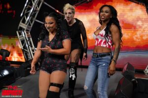 Holly Letkeman Instagram - The Enemy of our Enemy is our Ally..

We’ve clashed with Steelz many times over the years..

She knows the damage we can do.. and vice versa..

It’s all about the Devil you know, Darling..

#DemonAssassin #tnawrestling #tnaimpact #knockouts 

📸: @beezzzzy