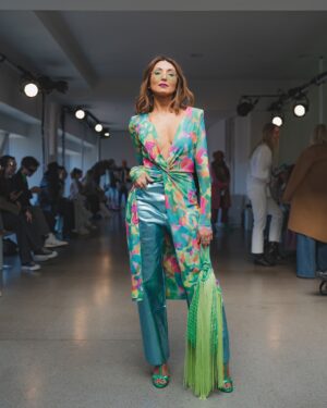 India de Beaufort Instagram - Another absolute favorite NYFW look. Having my mum right next to me for sure adds a little extra something ♥️ This one’s from the @colinlocascio show in 2023. The dress is by Colin, the shoes are @marcellisnewyork, the pants are no longer pants… I cut them up and made them a skirt… and the bag is a random oldie. I didn’t see the dress until I arrived in NYC and just happened to have brought the right bits and bobs to go with it. That’s how every fashion week goes for me… luck of the draw. But god I love it when it works out. ♥️ #nyfw #style #streetstyle #grwm #eclecticstye