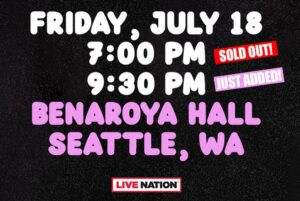 Isabella Roland Instagram - Bigger 1/22 at @beacontheatre by @justoffthesix 
New late show added in Seattle 7/18 😈