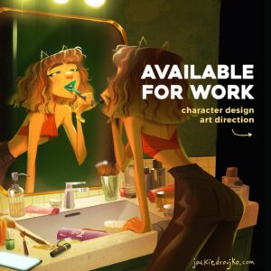 Jackie Droujko Instagram - I guess it’s time to put this out to the universe. I’m available for full time work! Am looking for opportunities in 3D feature as a character designer, and looking for a opportunities in leadership - lead character design and art direction. Check the link in my bio for my portfolio, and if you’re a professional, you can ask me for my portfolio password too.