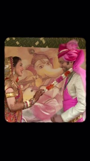 Jankee Parekh Instagram - All the treasures of this world aside, 
That you chose to spend each day of this life with me is my greatest good fortune.

Happy wedding anniversary @jank_ee ❤️