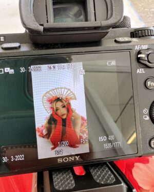 Jarry Lee Instagram - happy lunar new year aka now a socially acceptable time to ~be a snake~ 😛🧧🐍
 
(photographed by @paige.alix @paigealixmedia, makeup by @makeupbyjulian, dress & headpiece by @shopninemuses)