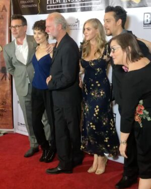 Jessica Sipos Instagram - Finally getting around to posting these mostly to remind myself I don’t always look like a gremlin while I’m holed up with the flu 🤣. Catalina film fest circa when this dress was new.