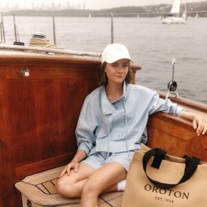 Jessica Watson Instagram - After last year’s gruelling race, I was sure I’d sworn off the Sydney Hobart Yacht Race for good… But then:
 ✨ The stunning Oroton Drumfire - a yacht I’ve admired for so long
 ✨ A fantastic crew, including the legendary @staceyjackson26 and @carolijnbrouwer 
 ✨ Sailing to celebrate the launch of @oroton’s Everyday Tote, crafted from 99.9% recycled plastic and supporting marine conservationists @oceancrusaders, with $5 being donated with every purchase. 

It would be hard to dream up a more wonderful concoction of good things. Bring on the 2024 @officialrolexsydneyhobart 🌊

📸
1. Who put this sailor in front of the camera? 🫣😳 Iconic Sydney Harbour in the background 💚

2. & 3. Can you tell I’m in some kind of heaven? 😁 What I actually look like sailing

4. Oroton @drumfireyacht appreciation 😍
