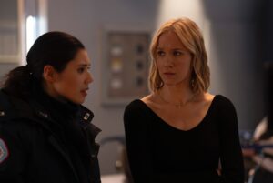 Jessy Schram Instagram - TONIGHT! Our writers, crews, NBC, Wolf team and more- put in the hours, fake blood, real sweat and probably a couple stress tears, to bring the first One Chicago crossover event in 5 years! We hope you love it ♥️

And if you didn’t already know I feel- It’s an honor to get to be a piece of this puzzle as Dr Hannah Asher and to work alongside all these dedicated and crazy good talents. Don’t miss it!! Tonight is a good night to give in to your FOMO ;) 🔥 🚑 🚨 💥
