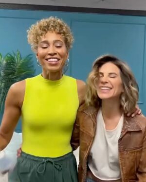 Jillian Michaels Instagram - WOW!!! 

What a conversation with this gem @jillianmichaels ✨A woman I have always respected so much - even when I was swearing her name while doing her workout dvd’s 😆 

She’s a brilliant businesswoman, fitness expert, nutritionist, author and mama x 2… whose strength inspires me. I’m truly a better (and smarter) person for knowing her! 

New episode out NOW on YouTube & everywhere you stream your podcasts. Link in bio 🔗 

#sagesteeleshow