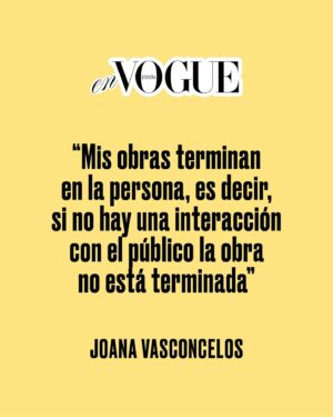 Joana Vasconcelos Instagram - "Yo tuve que trabajar tres veces más –por ser mujer, por ser joven y por ser portuguesa–, y tuve que ser tres veces más resistente y más resiliente, porque las oportunidades para mí fueron más difíciles de alcanzar", nos cuenta la protagonista de nuestro nuevo En Vogue, la artista @joanavasconcelosatelier. El próximo 13 de febrero, estrena su nueva exposición, ‘Flamboyant’, en el Palacio de Liria en Madrid que cuenta con el patrocinio de @dior.
{Puedes leer la entrevista completa en el link de la bio de @voguespain} 
▪Fotografía: @cesarsegarra_
▪Estilismo: @patricia.lopezp
▪Texto: @cecilia_casero
▪Maquillaje y peluquería: @juliakraemermakeup

“I had to work three times harder –for being a woman, young and portuguese–, and I had to be three times more resistent and resilient, because it was hard for me to achieve opportunities”, says the star of our new In Vogue, artist @joanavasconcelosatelier. On February 13th, she inaugurates her new exhibition, ‘Flamboyant, at the Palacio de Liria in Madrid, sponsored by @dior.
{Read the full interview at @voguespain’s link in bio}