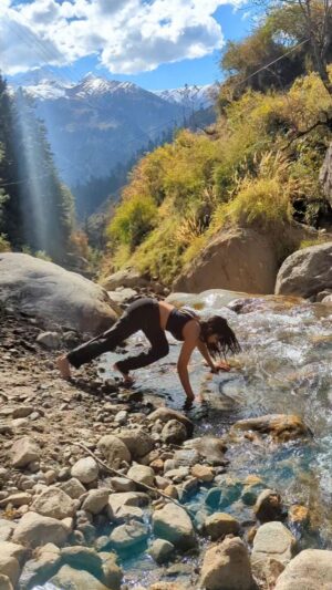 Joeann John Instagram - Ice water face dips>>> 

.
.
.
#kasol #himalayas #himachal 
#travel #explore #explorar #backpacking 
#himachalpradesh #love #pahadi #life