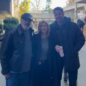 Jolie Jenkins Instagram - Mom went to Vancouver for a couple weeks to shoot an episode of Tracker on CBS!💥 It airs tonight! ‘Twas a far cry from the wacky mom I play every day- whether I’m being paid or not🤣And joy of joys my BFF @nicoleforester got to come visit me for Canadian adventures (aka 20k steps a day, fueled by vanilla oat matcha lattes) Won’t you tune in to see me wield a weapon and play with @justinhartley? @trackercbs @cbstv ep 208 “The Night Movers”