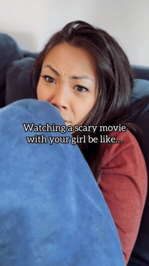 Jona Xiao Instagram - Why does it seem like they enjoy it…? 👻 Follow @thejohnnyla if you want more funny content! And check out the amazing @jonaxiao! #scarymovies #truecrime #girlfriend