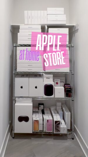 Justine Ezarik Instagram - As a full time content creator / tech reviewer storing a lot of that tech is a challenge! Old and new.. we kinda have to keep it for comparisons to new things. A lot of the products we actually don’t get to keep and have to send back to companies on a loan. So trying to keep it all organized from what I’ve purchased and what is theirs is always a fun end of the year task! This was born my “Apple Store” 😂

What questions do you have about being a content creator?