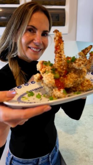 Karina Calmet Instagram - Langostinos Al Panko 🍤 facilitos!