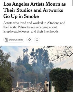 Kate Mulgrew Instagram - My heart goes out to everyone affected by the Los Angeles wildfires. My son Alec and his family have lost their home. I know many in our Star Trek community have as well. 

The NYT did a piece on artists who have lost their work, and quoted Alec extensively.

More soon, including resources for donation and aid. 

Thank you to all of the firefighters and first responders who are putting their lives on the line to protect citizens. 

https://www.nytimes.com/2025/01/10/arts/design/los-angeles-artists-fire-destroyed.html