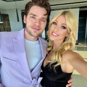 Katherine McNamara Instagram - Happy birthday @domsherwood! 🥳 You are truly one of my favorite humans on the planet. I’ve always admired how you live your life with the perfect blend of mischief, dedication, silliness, fearlessness, and love. We’ve been through so much together, I am so grateful to have you in my life. Even with our shit giving love language, you have a heart of gold. Thank you for always being there with a word of advice, a comforting hug, or a shot of whisky - usually all three. 🥃 Here’s to many more adventures - on and off screen. Love ya, bud! ♥️