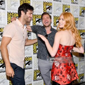 Katherine McNamara Instagram - Happy birthday @domsherwood! 🥳 You are truly one of my favorite humans on the planet. I’ve always admired how you live your life with the perfect blend of mischief, dedication, silliness, fearlessness, and love. We’ve been through so much together, I am so grateful to have you in my life. Even with our shit giving love language, you have a heart of gold. Thank you for always being there with a word of advice, a comforting hug, or a shot of whisky - usually all three. 🥃 Here’s to many more adventures - on and off screen. Love ya, bud! ♥️