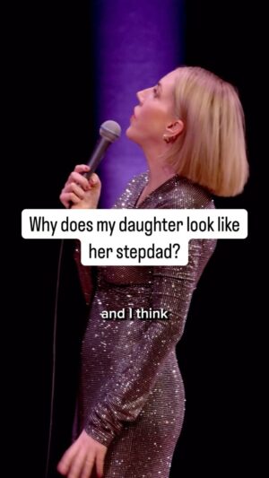 Katherine Ryan Instagram - We are swimming in a VERY shallow pool of DNA 🧬 @bobby_k__ @violetryan.x #genetics #lookalike #comedy #standup #battleaxe @livenationuk @contentbybeck #AtHomewithKR streaming on @streamonu