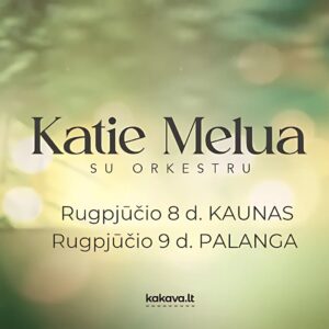 Katie Melua Instagram - I’m delighted to announce that I’ll be returning to Lithuania this August to perform two shows: Kaunas Valley of Songs on the 8th, and Palanga Concert Hall on the 9th, both with an orchestra ✨ 

I had the greatest time in Lithuania a few years ago, and I can’t wait to bring the show back. See you there!

Tickets at link in profile.

📸 @jackson_ducasse
