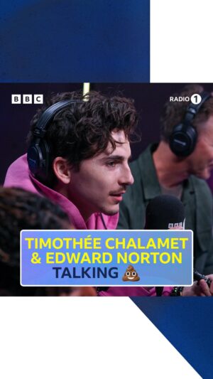 Katie Thistleton Instagram - just @tchalamet and @edwardnortonofficial talking 💩

watch ‘kids ask…’ rn on @bbciplayer 🫶
