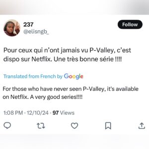 Katori Hall Instagram - Welcome to the Framily France!! 💋💋💋

Seasons 1 and 2 of @pvalleystarz now available on @netflixfr! 

And trending in Martinique!