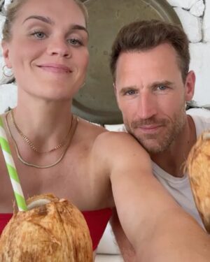 Katrin Tanja Davidsdottir Instagram - My forever Valentine ❤️🌹 I love every day I get to do life with you. Just scrolling through these photos makes me smile so hard, I love the memories that we have created & the life that we are building. Thank you for being the best thing that ever happened to me baby!!! My rock, my home, my future husband. I love you, @brookslaich 🫶🏼✨