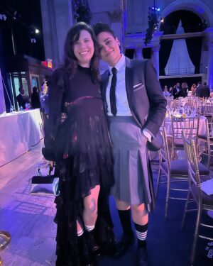 Katy O'Brian Instagram - Thank you @thegotham! What a night. Feeling blessed to be in the room. And thank you @thombrowne for letting me wear this luxurious outfit. 

Styling @itsamandalim @lucakingston 
Hair @rutgerhair
Makeup @brigittemakeup 
Pic 1 Kristina Bumphrey