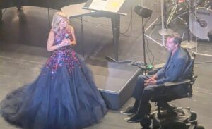 Kelli O'Hara Instagram - Quite a night. On top of quite a weekend.  Filled with music music music.  I am filled-up and grateful at a time like this.  First @laopera Saturday night singing Broadway and personal favorites with @liptongram and #LAOperaOrchestra led by #bobbernhardt and then with my dear colleagues from #theHours @recordingacademy last night.  @composerkevinputs @reneeflemingmusic @joycedidonato My biggest take away from the #Grammys (aside from the fact that the talent of @cynthiaerivo is like nothing on this earth, in my humble opinion😱) is that making music, celebrating music, sharing music is healing.  It’s a balm. For me.  I will be forever grateful that I took the risk, that I went toward it so long ago.  I’ll stay.  What an exhausting joy this weekend was and, when times feel tough, I’ll remember this feeling. 
I’m so grateful to @emilysanchezstyle for finding me such beautiful gowns and to @karanmitchellmua and @michaelduenas for making me feel my best and to my dear #AaronLazar for being the best gift of all and for @gregnaughton1 for sharing all these moments with me.  Always. 

Red carpet:
Dress: @gemymaalouf 
Earrings: @shopmodernmoghul 
Bracelet, ring: Helli Rocks
Shoes: @rogervivier 
Bag: @whitinganddavisbags 

Grammy’s performance: 

Dress: @pamellaroland 
Jewelry: @leightonjewels 
Shoes: Roger Vivier