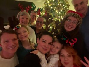 Kimberley Sustad Instagram - Merry Christmas from ours to all of yours. What a year. Making movies for you all is a joy I never imagined when beginning this funny little journey. We are in this all together and I love our community. Thank you @hallmarkchannel for making memories and @balsamhill for the tree we almost didn’t fit, but they sure are beautiful, like really beautiful.  Cannot wait for you to see what is in store for 2025!!!! Love you.
#balsamhill