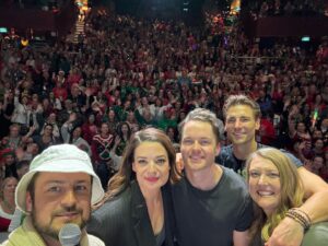 Kimberley Sustad Instagram - Getting to go on this journey with all of you and see what these movies mean to you has been a profound experience. Thank you. We see all your posts, all your enthusiasm and watching this movie live with a group of people in the theatre brought me to tears. More accurately, ugly cried. I hope you enjoy this one tonight. We did just for you. 

To the boys, @tyler_hynes, @paulcampbellofficial, and @awalkk35…you have outdone yourselves in this movie. You are so so good. And I love you. Too much really. All I’d like to do is write movies to watch you play. Thank you. 
 
@the_actor_margaretcolin, you are what holds this movie. You are a gift. Thank you. 

The entire creative team at hallmark @jenkhallmark, @mrsjp24, @lhdhallmark and the great @russellhfilm for bringing so much to this. And the incredible team at @lighthousepicturesbc Thank you. 

Happy Three Wiser Men and A Boy day! 
Tonight on @hallmarkchannel