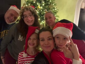 Kimberley Sustad Instagram - Merry Christmas from ours to all of yours. What a year. Making movies for you all is a joy I never imagined when beginning this funny little journey. We are in this all together and I love our community. Thank you @hallmarkchannel for making memories and @balsamhill for the tree we almost didn’t fit, but they sure are beautiful, like really beautiful.  Cannot wait for you to see what is in store for 2025!!!! Love you.
#balsamhill