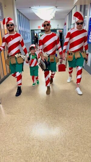 Kimberley Sustad Instagram - Detention looks different this year… ⛓️‍💥🎄

Buckle up…it’s Brenner week 💣

THREE WISER MEN AND A BOY 👴🏻🫠👾 👦🏻

Saturday Nov 23rd 8pm EST

On @hallmarkchannel