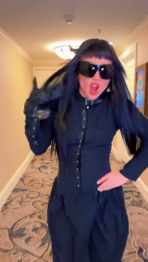 Lady Gaga Instagram - Goin into the SUPERBOWL like ABRA-OO-NA-NA. The category is: SPORTS or SPELLS!! 🧙‍♀️🖤