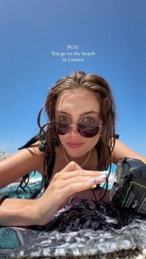 Lani Randol Instagram - Goals? Heavy on the “?” 🏖️ #beach #greekislands #greece #travel