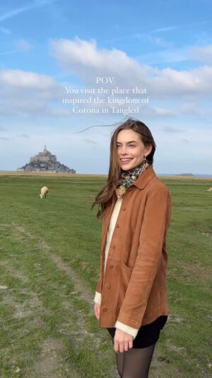 Lani Randol Instagram - Living out my Disney princess dreams at Mont Saint Michel in France 👑 #disney #princess #tangled #france #travel #montsaintmichel