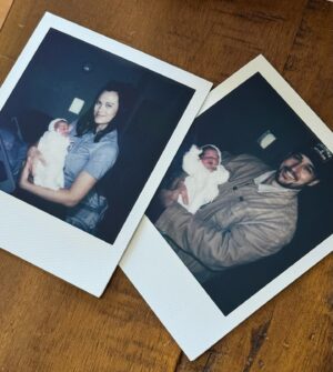 Laura James Instagram - Marlowe Elsie Ecker 🕊️ On Monday, January 13th, we welcomed her into our little world and we couldn’t be more obsessed 🎀 two baby girls, under a year and a half… let’s do this 🫶🏻