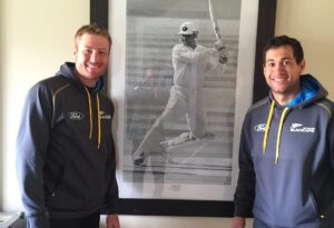 Laura McGoldrick Instagram - Congratulations @martyguptill31 on such a brilliant international career. It’s been a privilege to have walked alongside you in this journey. And man we have had some fun. 
The game of cricket has been very good to us, and although you didn’t get the ending you deserved nothing can ever take away from the legacy you leave behind. 
I know how much wearing that silver fern meant to you. I know how hard you worked behind the scenes and I know just how much you love this game. 
You’re one of the good guys. 
When I asked Harley and Teddy about Daddy’s cricket they said they’re proud and happy, you’re very brave and very good at catching spiders 😂 so there’s that 😂 
Still more cricket to be played, but congratulations on the end of this chapter. We love you and are incredibly proud of you 🖤 #31
