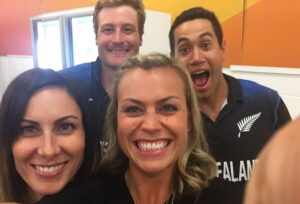 Laura McGoldrick Instagram - Congratulations @martyguptill31 on such a brilliant international career. It’s been a privilege to have walked alongside you in this journey. And man we have had some fun. 
The game of cricket has been very good to us, and although you didn’t get the ending you deserved nothing can ever take away from the legacy you leave behind. 
I know how much wearing that silver fern meant to you. I know how hard you worked behind the scenes and I know just how much you love this game. 
You’re one of the good guys. 
When I asked Harley and Teddy about Daddy’s cricket they said they’re proud and happy, you’re very brave and very good at catching spiders 😂 so there’s that 😂 
Still more cricket to be played, but congratulations on the end of this chapter. We love you and are incredibly proud of you 🖤 #31
