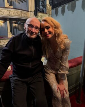 Lily Collins Instagram - From a west coast star to the West End stage and everywhere in between — I’m so grateful to be by your side and for the support, experiences, and love we have and will continue to share. The older I get, the greater I appreciate all the little, special moments spent together. Happy birthday Dad. I couldn’t love you more or be more thankful to celebrate you today and every day. Truly. To the moon and back again…
