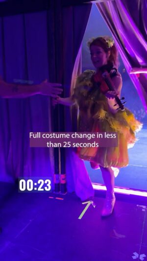 Lindsey Stirling Instagram - The backstage transition moments of the show take just as much thought, practice and choreography as the on stage moments of a show.